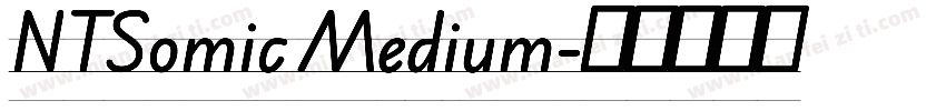 NTSomic Medium字体转换